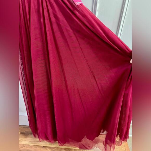 NWT Jodi Kristopher Strapless Prom Embellished Formal Prom Dress- Size 7 - Picture 6 of 8